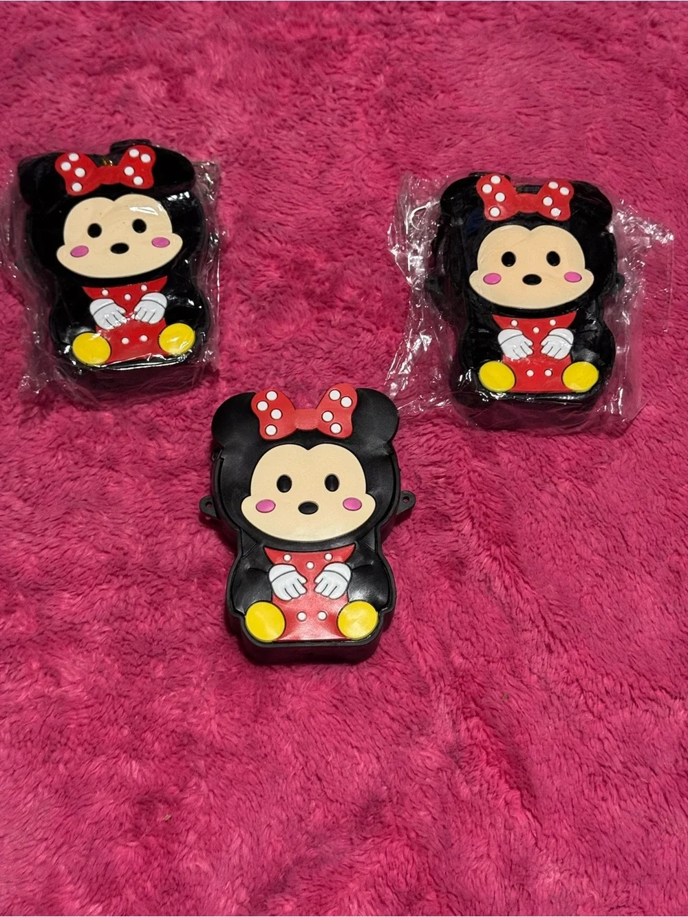 Minnie Mouse-Inspired Red and Black Kids Toy Case